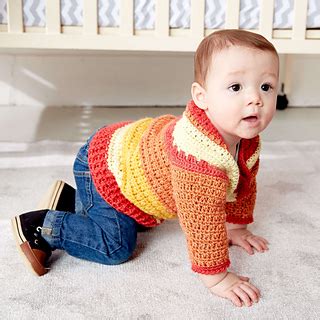 Ravelry: Baby Stripes Sweater pattern by Yarnspirations Design Studio