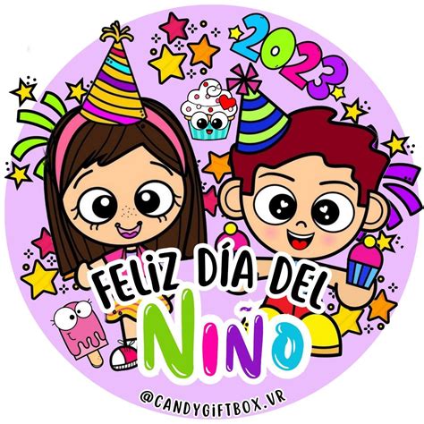 Pin de CandyGiftBox en creador de logo | Felis dia del niño, Día del ...