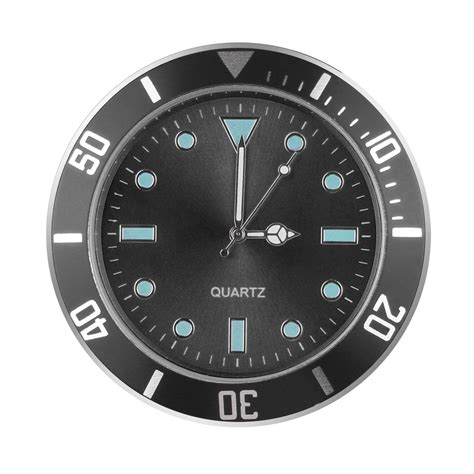 Buy Car Dashboard Clock, Universal 5cm Mini Quartz Analog Watch Stick ...