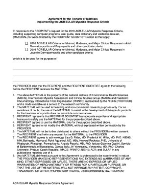 2019-2026 Form NIH Agreement for the Transfer of Materials Implementing ...