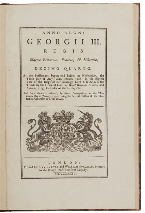 Parliamentary Act. Reign of George III | The Massachusetts Government ...