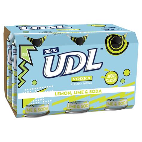 UDL Vodka Lemon Lime & Soda Can 375mL 6 Pack - Web Browser Support