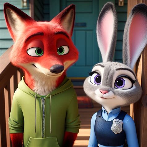 Nick Wilde and Judy Hopps (3) by BartHisher98 on DeviantArt