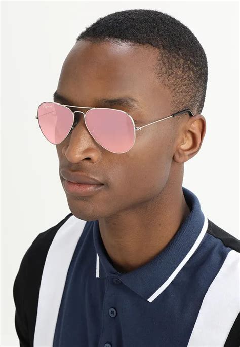 UV-Protected Silver Pink Aviator Sunglasses for Men and Women - FunkyT ...