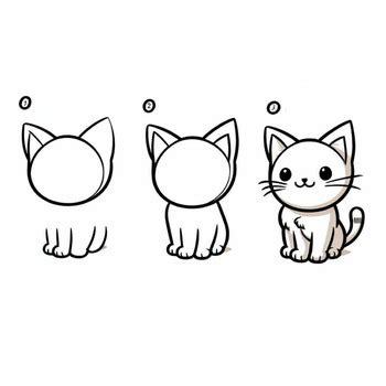 Easy Cat Drawing Tutorial by Teetayurue Supanya | TPT