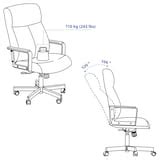 MILLBERGET swivel chair, Murum beige - IKEA