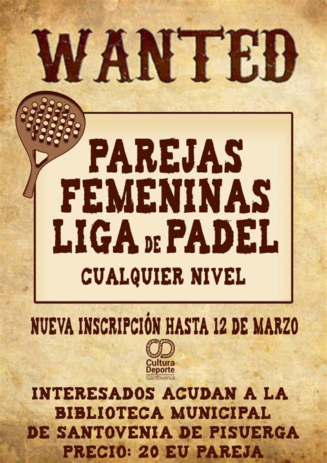 Parejas femeninas. Liga de Padel