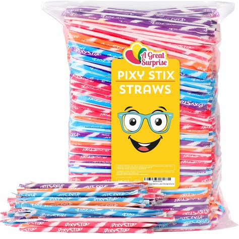 Buy Pixy Stix Candy Filled Fun Straws - Bulk Candy - 3 Pounds - Aprox ...