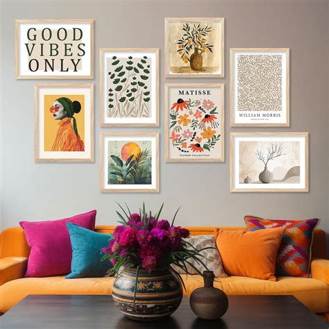 walllane - Modern Wall Art Theme Wall D- 59 (Art 1, Small (10x13 or ...