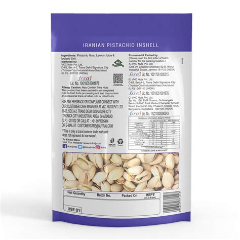Nutraj Iranian Roasted & Salted Pistachios Inshell (Pista) 200gm