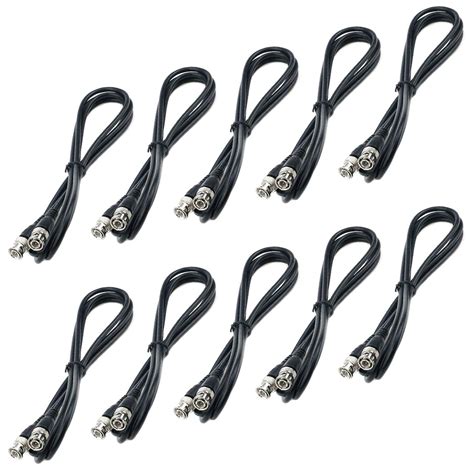 Antrader 10pcs RG58 6 Feet 50-Ohm BNC to BNC Coaxial Cable SDI or HDSDI ...