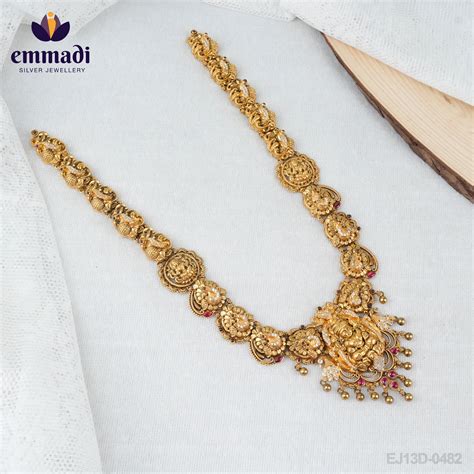 Anulata Nakshatra Handcrafted Gold-Plated Long Necklace NAKSHI WHITE ...