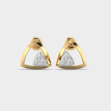 Buy Edgy Spark Diamond Studs At Jewelbox