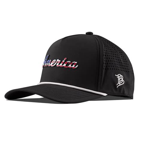 America Curved Bill 5-Panel Rope Hat - Branded Bills