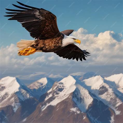 Premium Photo | A picture of a bald eagle flying in the sky with ...