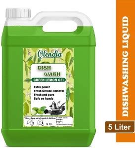 Qlendia Green Citrus Anti Bac, Dishwash Liquid Gel, Leaves No Residue ...