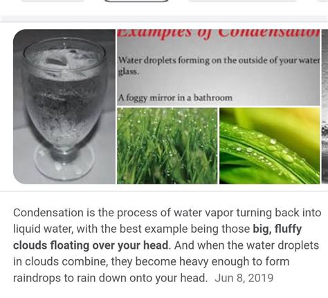 Example of Condensation 的图像结果