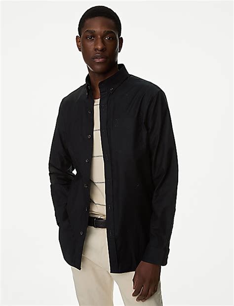 Buy Pure Cotton Oxford Shirt at Marks & Spencer