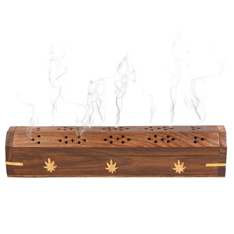 Bharat art store Wooden Agarbatti Incense Stick Box Holder Dhoop Stand ...