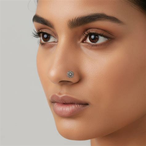 Silver Nose Pin for girls by Silver World. Best Silver shops in Delhi ...