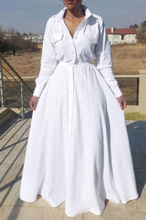 Sleeves Maxi Shirt Dress at William Everhart blog