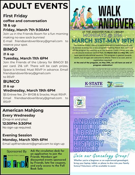 March 2025 Newsletter | Andover Public Library