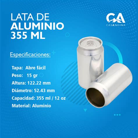 Lata de 355 ml para cerveza | Casandina Peru E.I.R.L.