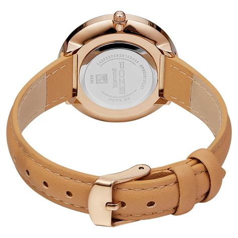 Buy Online Poze by Sonata Quartz Analog White Dial PU Leather Strap ...