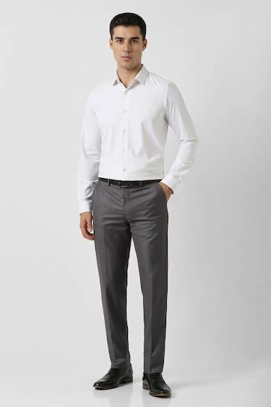 Van Heusen Formal Trousers, Van Heusen Grey Trousers for Men at ...