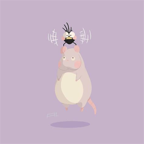 ArtStation - Boh mouse and yubaba bird (spirited away)