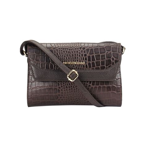Mini Conch Croc Pattern Structured Sling Bag – Pavers England