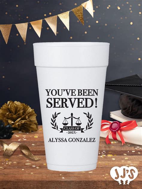 Personalized Graduation Styrofoam Cups – JJ's Party House