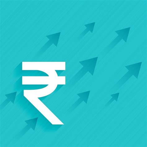 Indian inr rupee with growth arrow ideal currency for investments ...