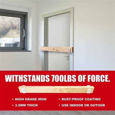 SecurityMan Heavy Duty 2x4 Door Barricade Brackets - India | Ubuy