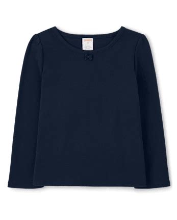 Girls Long Sleeve Layering Top - Uniform - BLUE | Gymboree