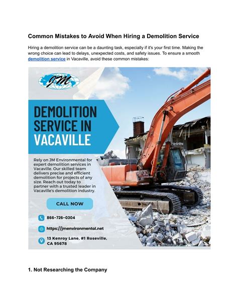 Image result for Demolition Mistakes