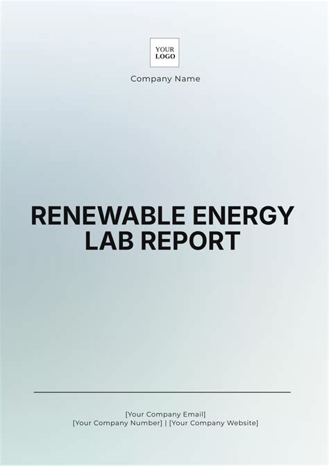 Free Renewable Energy Templates to Edit Online