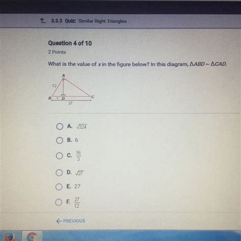 What is the value of x in the figure below in this diagram abd cad ...