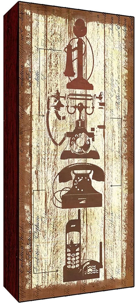 Green Leaf Art Old Phones Wall Art, Small : Amazon.in: Home & Kitchen