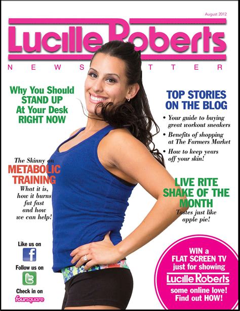 Lucille Roberts Newsletter August 2012