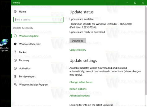 Image result for Windows 10 Check for Updates