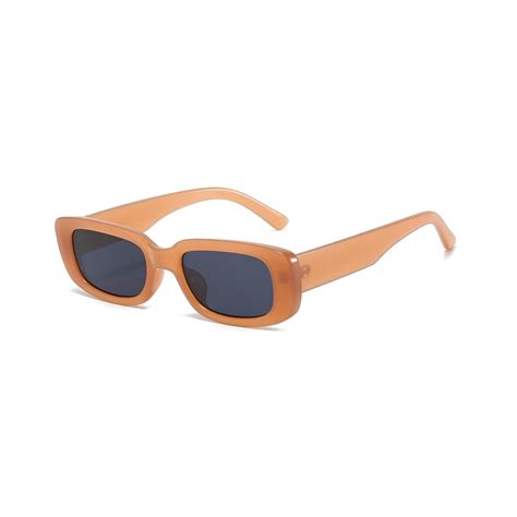 4Flaunt Rectro Series Retro Rectangular Sunglasses - Orange
