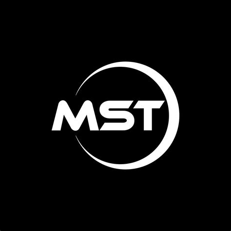 MST letter logo design in illustration. Vector logo, calligraphy designs for logo, Poster ...