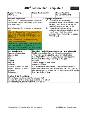 Template School English Unit Lesson Plan Template Weekly Doc 2020-2025 ...