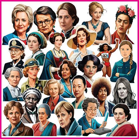 Famous Important Women in History|Famous Women Clip Art,stickers | Made ...