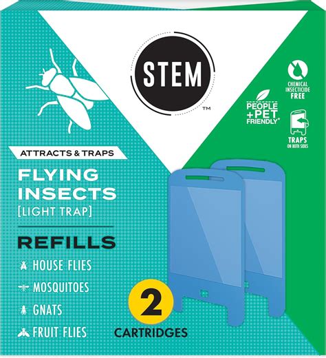 Amazon.com: STEM Flying Insect Light Trap Refill Cartridges, Indoor ...