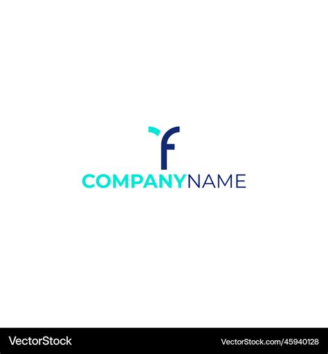Rf logo design Royalty Free Vector Image - VectorStock