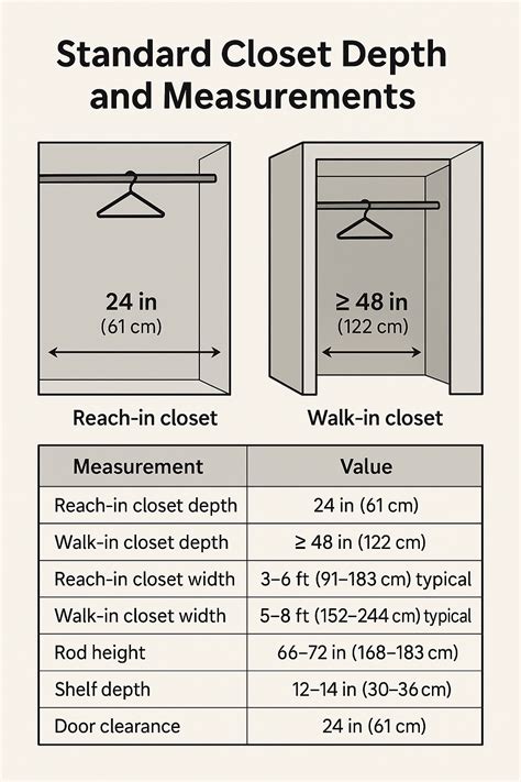 Walk In Closet Minimum Dimensions