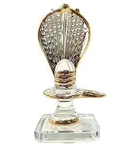 Buy KLEO Sphatik Shiv Shiva Lingam Linga Ling Crystal Glass Murti Idol ...