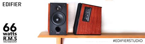 Edifier Studio Series Powered Bluetooth Bookshelf Speakers - 66 Watts ...